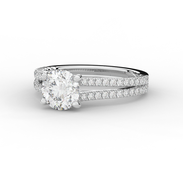 1.90CT.TW ROUND LAB DIAMOND SOLITAIRE ENGAGEMENT RING