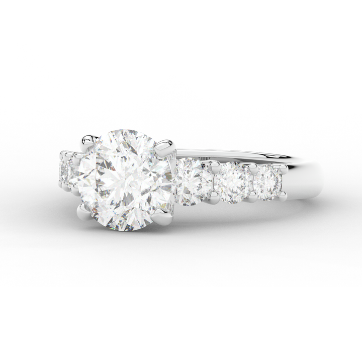 3.00CT.TW ROUND LAB DIAMOND  ENGAGEMENT RING