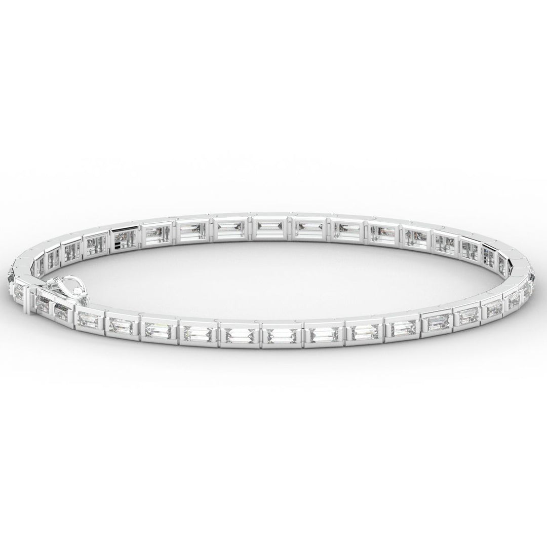 3.40CT.TW ROUND LAB DIAMOND TENNIS BRACELET