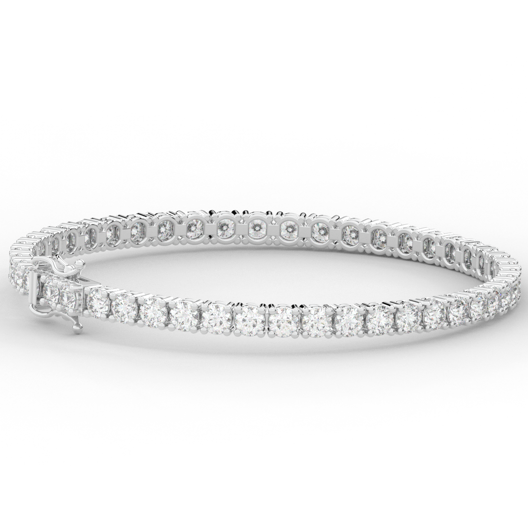 7.00CT.TW ROUND LAB DIAMOND TENNIS BRACELET