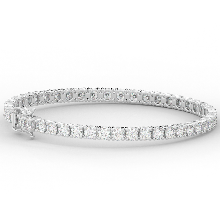 7.00CT.TW ROUND LAB DIAMOND TENNIS BRACELET