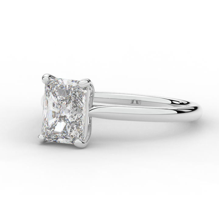 2.00CT RADIANT LAB DIAMOND SOLITAIRE ENGAGEMENT RING