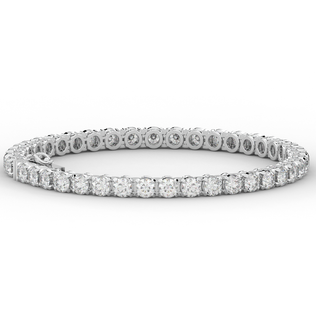 10.50CT.TW ROUND LAB DIAMOND TENNIS BRACELET - Nazarelle