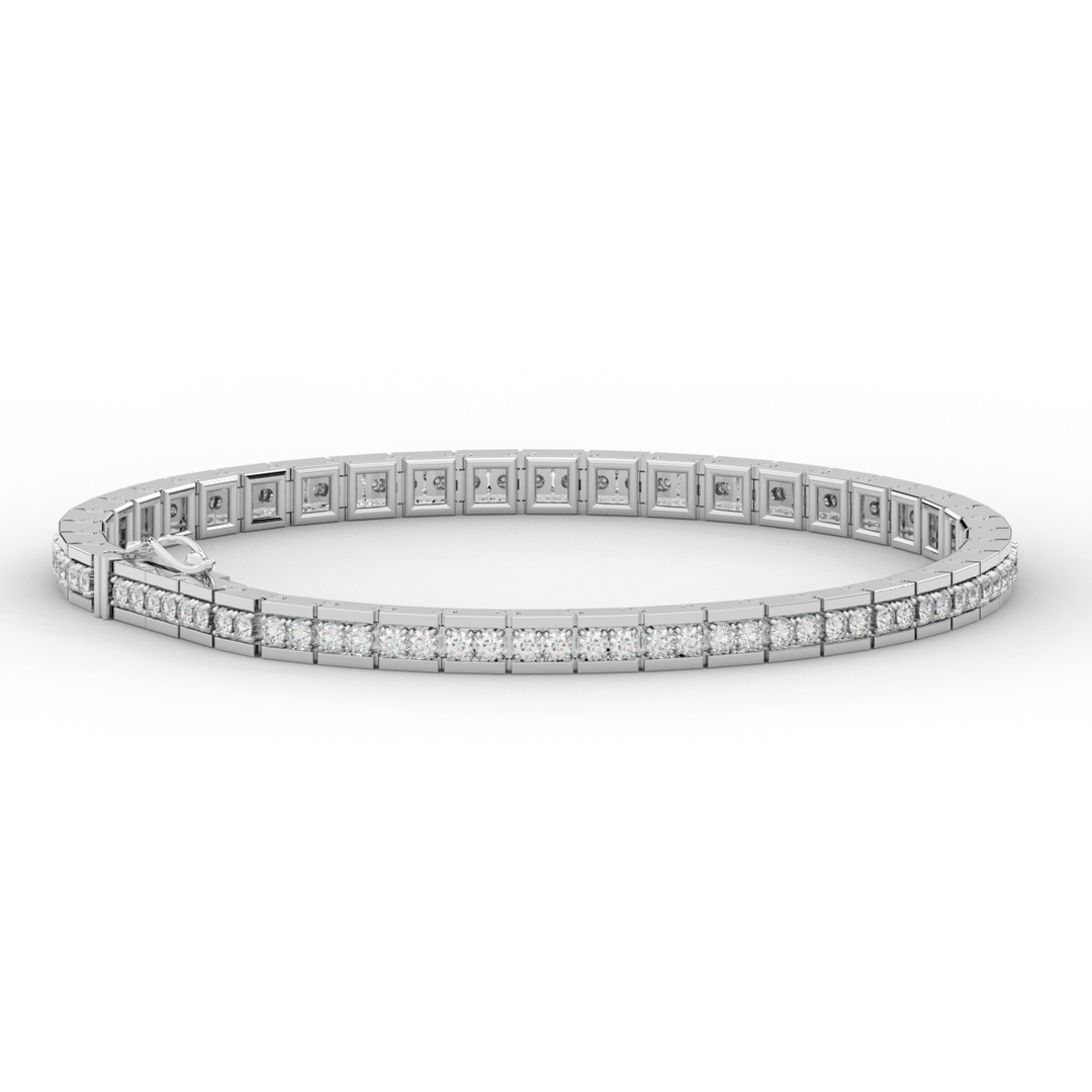 1.90CT.TW ROUND LAB DIAMOND TENNIS BRACELET - Nazarelle