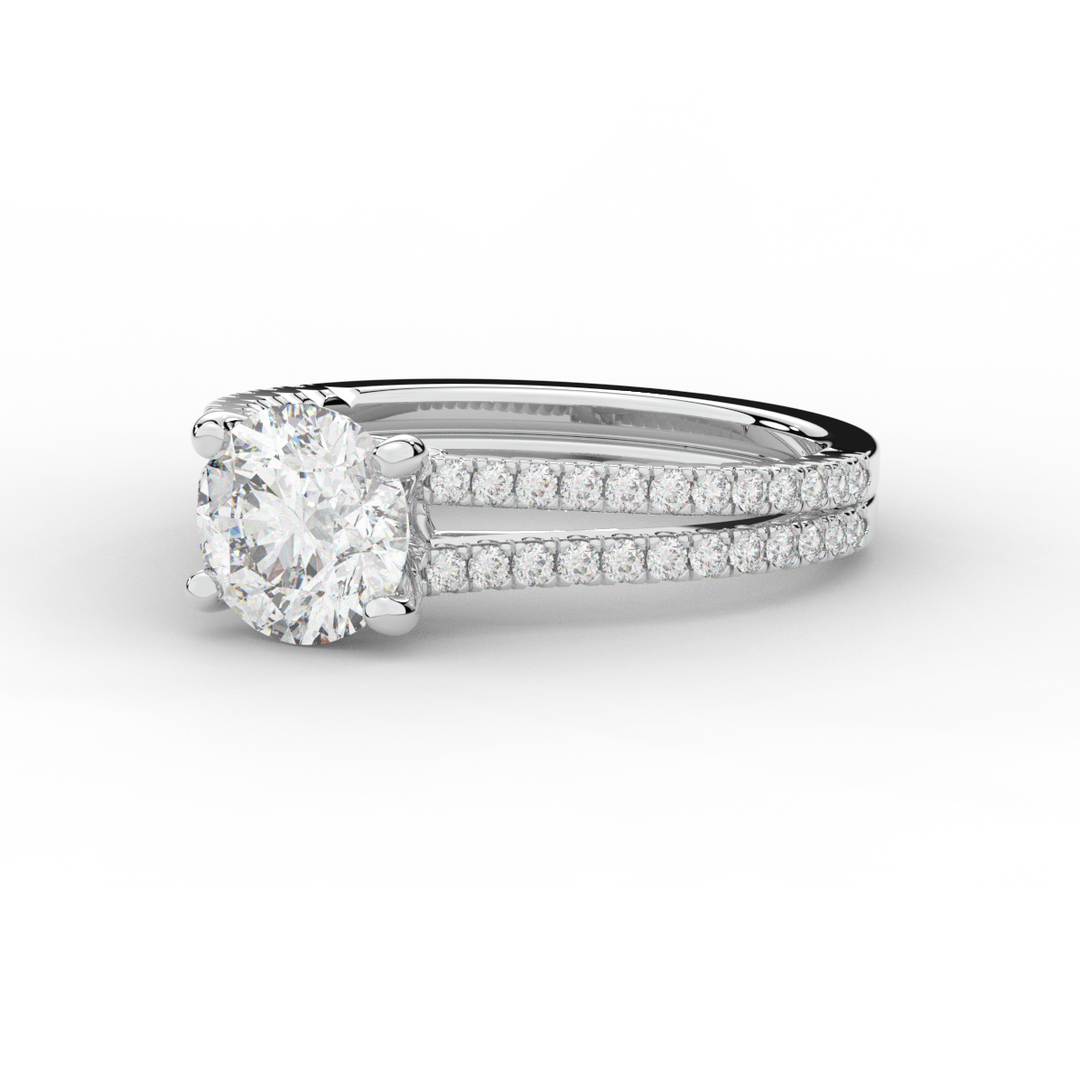 1.90CT.TW ROUND LAB DIAMOND SOLITAIRE ENGAGEMENT RING