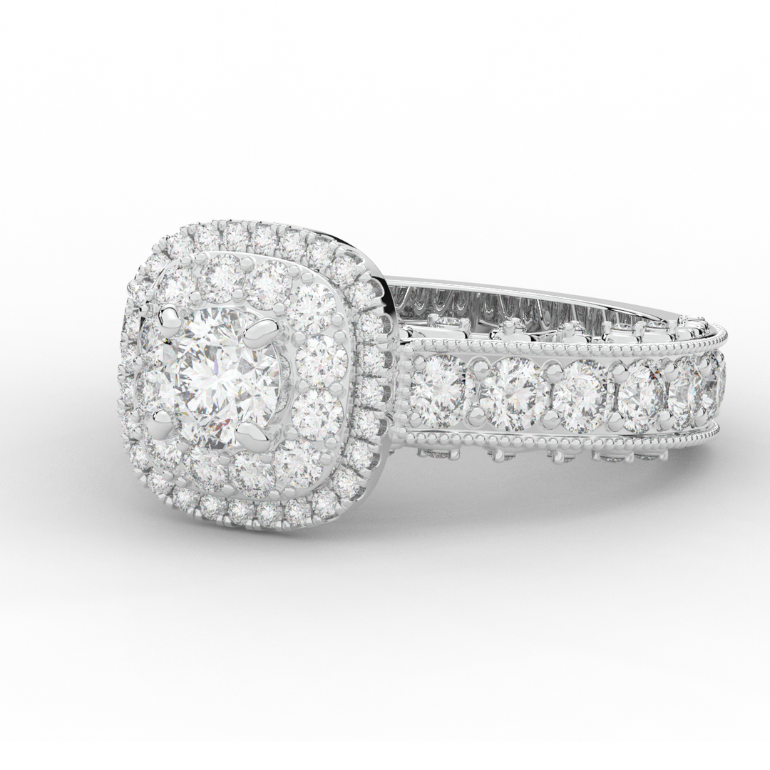 2.30CT.TW ROUND LAB DIAMOND ENGAGEMENT RING