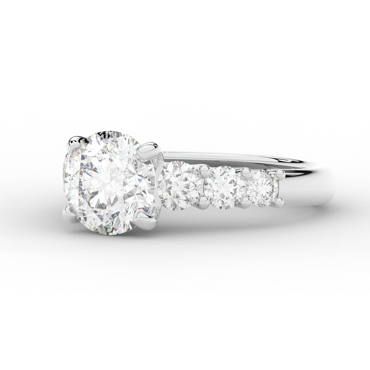 3.00CT.TW ROUND LAB DIAMOND  ENGAGEMENT RING