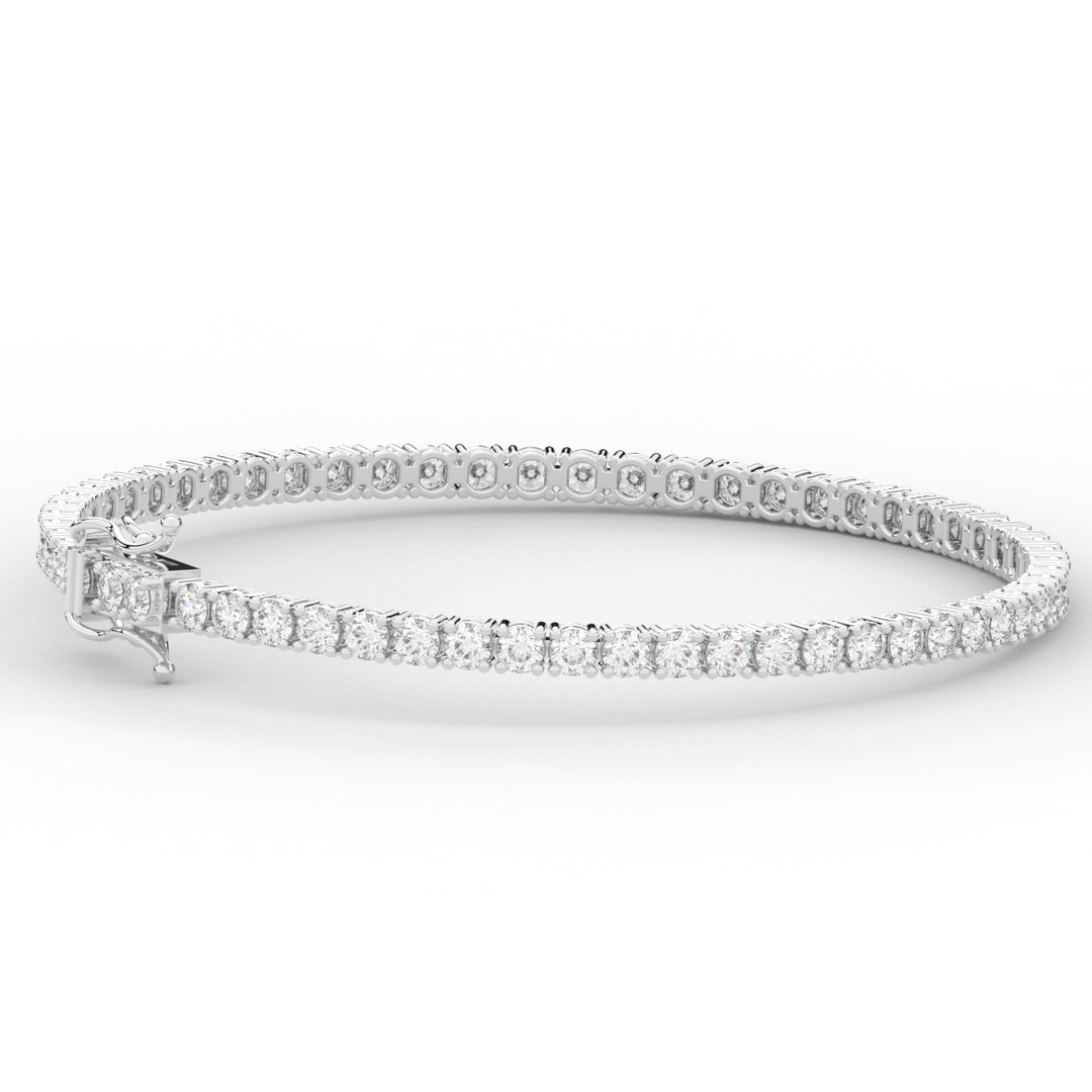 5.00CT.TW ROUND LAB DIAMOND TENNIS BRACELET