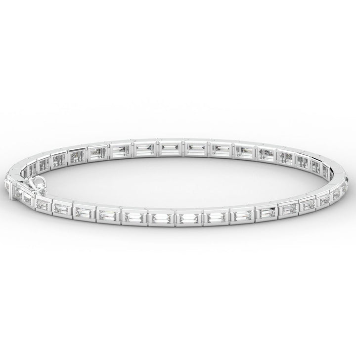 3.40CT.TW ROUND LAB DIAMOND TENNIS BRACELET