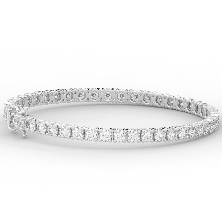 7.00CT.TW ROUND LAB DIAMOND TENNIS BRACELET