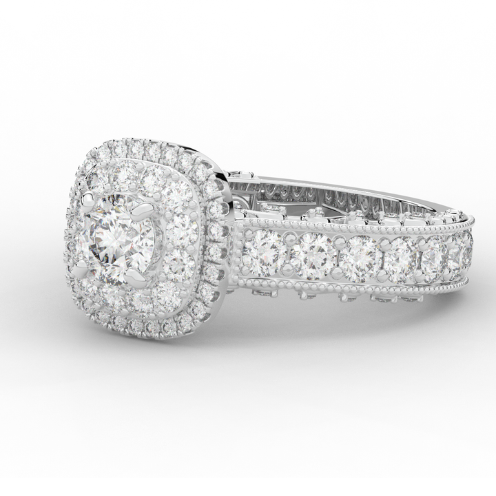 2.30CT.TW ROUND LAB DIAMOND ENGAGEMENT RING