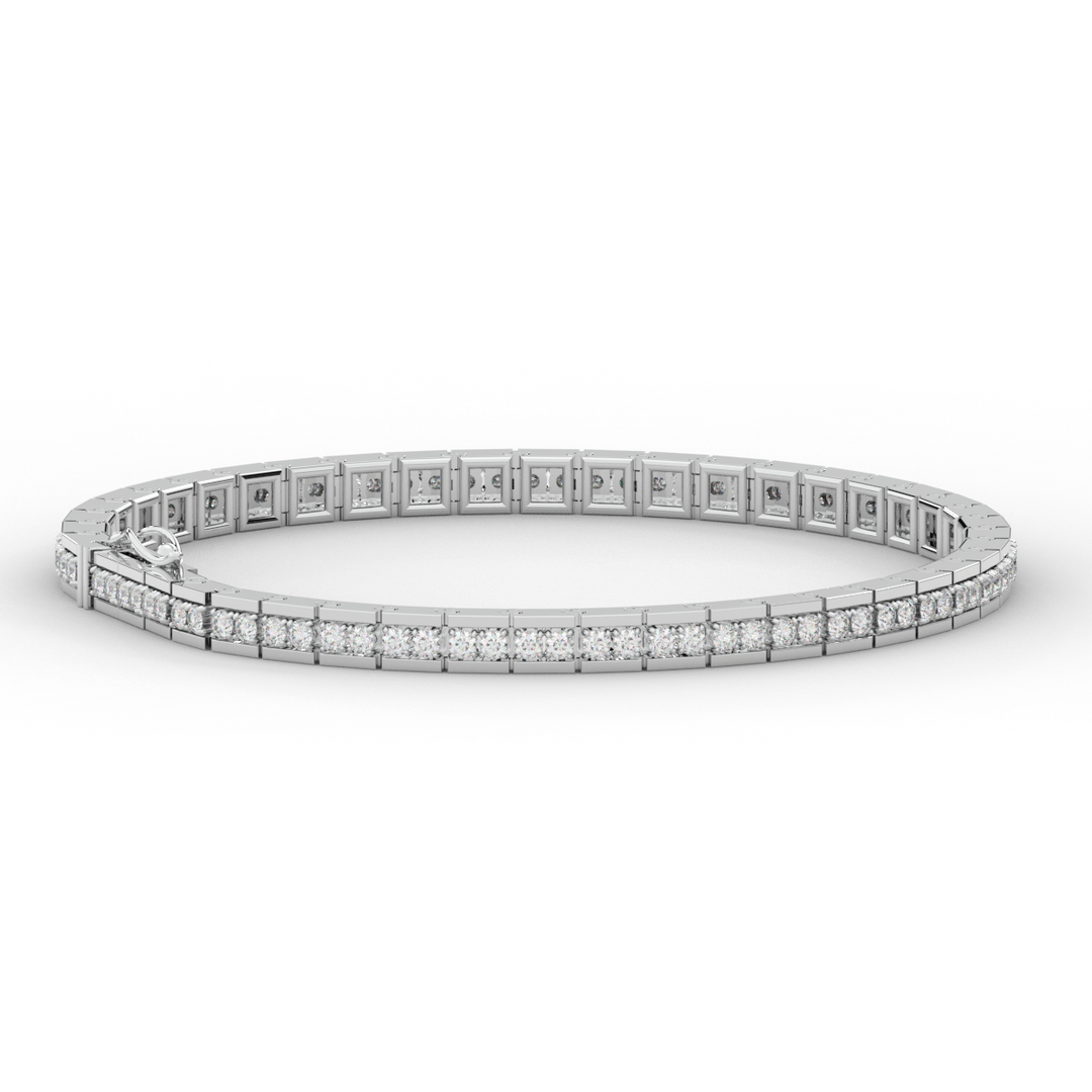 1.90CT.TW ROUND LAB DIAMOND TENNIS BRACELET - Nazarelle