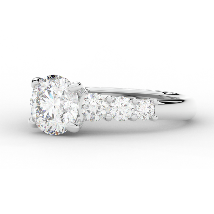 3.00CT.TW ROUND LAB DIAMOND  ENGAGEMENT RING