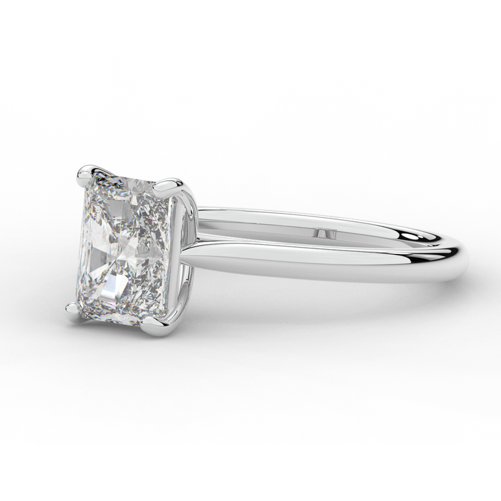 2.00CT RADIANT LAB DIAMOND SOLITAIRE ENGAGEMENT RING