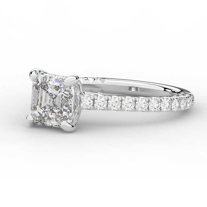 2.40CT.TW ASSCHER LAB DIAMOND ENGAGEMENT RING