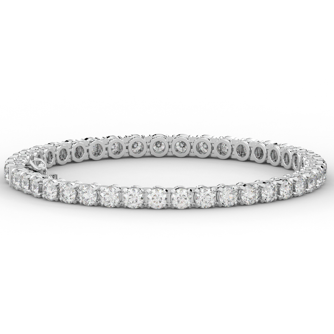 10.50CT.TW ROUND LAB DIAMOND TENNIS BRACELET - Nazarelle