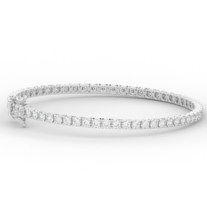 5.00CT.TW ROUND LAB DIAMOND TENNIS BRACELET