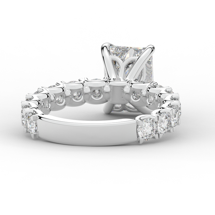 4.35CT.TW RADIANT LAB DIAMOND ENGAGEMENT RING