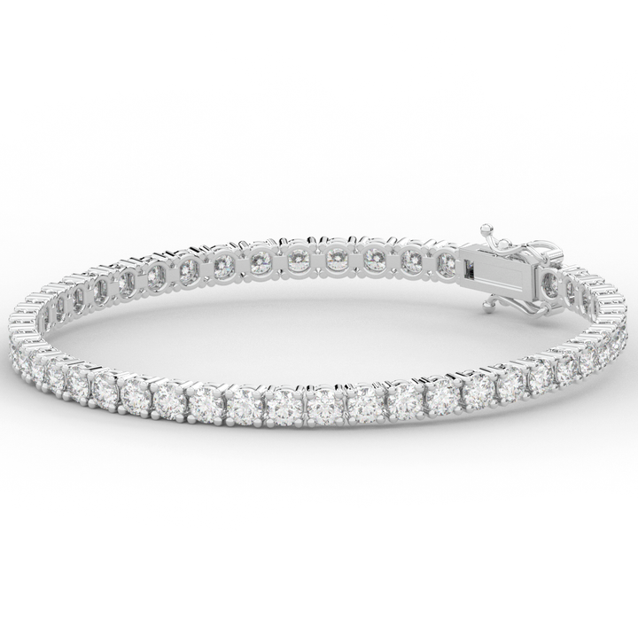 7.00CT.TW ROUND LAB DIAMOND TENNIS BRACELET