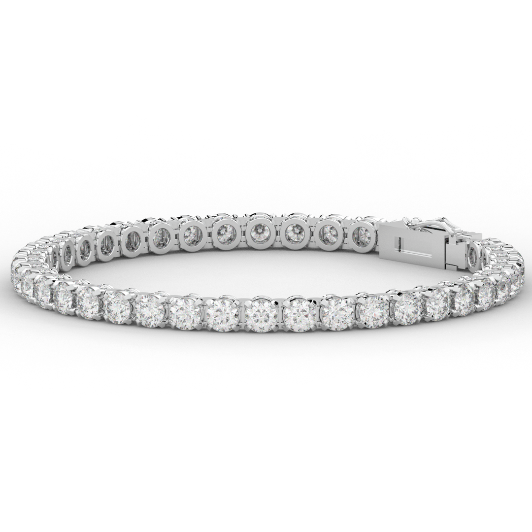 10.50CT.TW ROUND LAB DIAMOND TENNIS BRACELET - Nazarelle