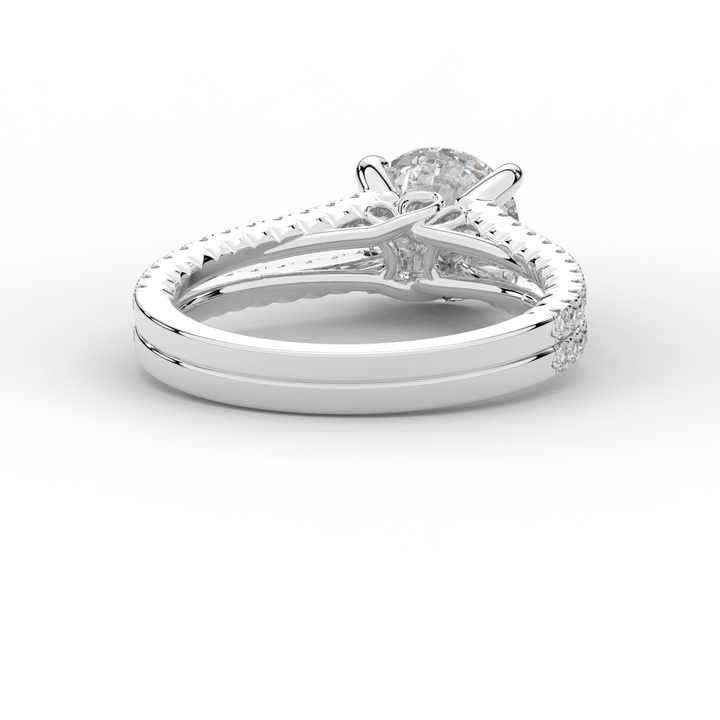 1.90CT.TW ROUND LAB DIAMOND SOLITAIRE ENGAGEMENT RING