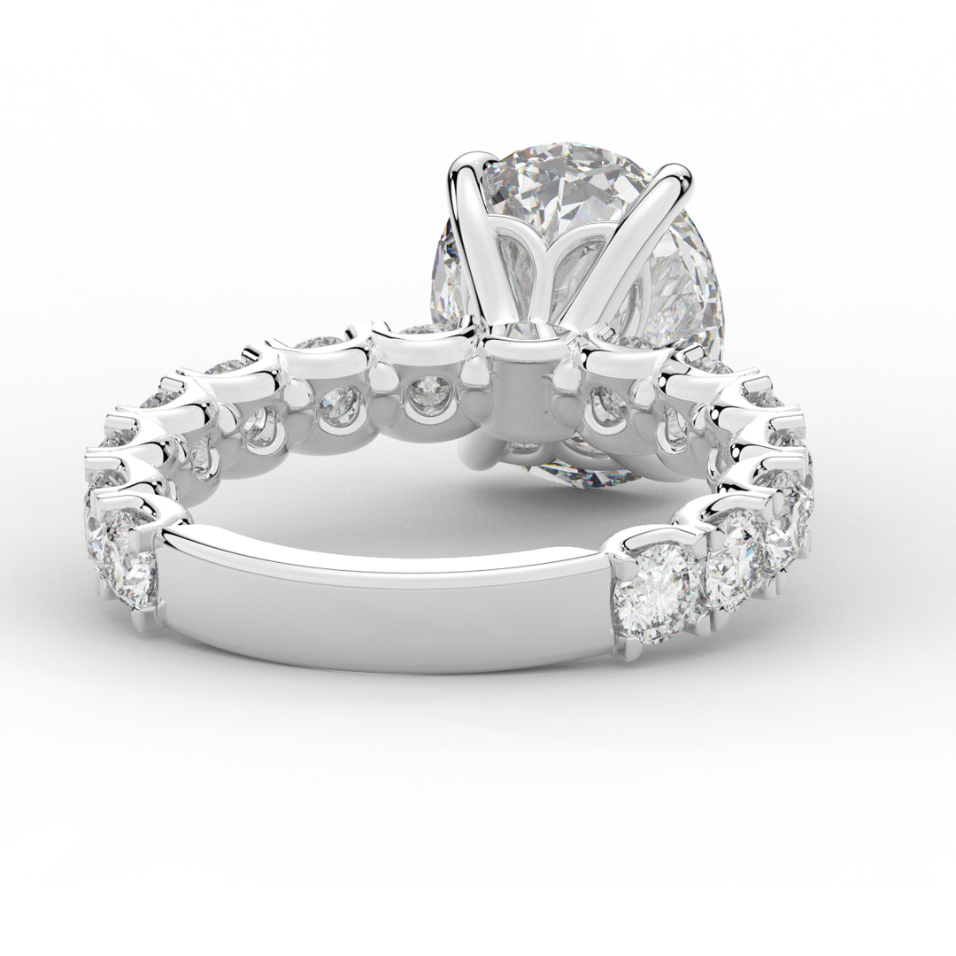 4.35CT.TW OVAL LAB DIAMOND ENGAGEMENT RING