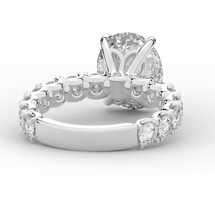 4.35CT.TW OVAL LAB DIAMOND ENGAGEMENT RING