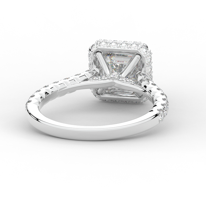 2.75CT.TW ASSCHER LAB DIAMOND HALO ENGAGEMENT RING