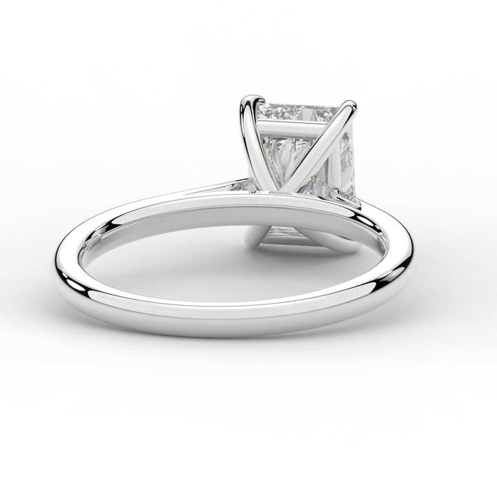 2.00CT RADIANT LAB DIAMOND SOLITAIRE ENGAGEMENT RING