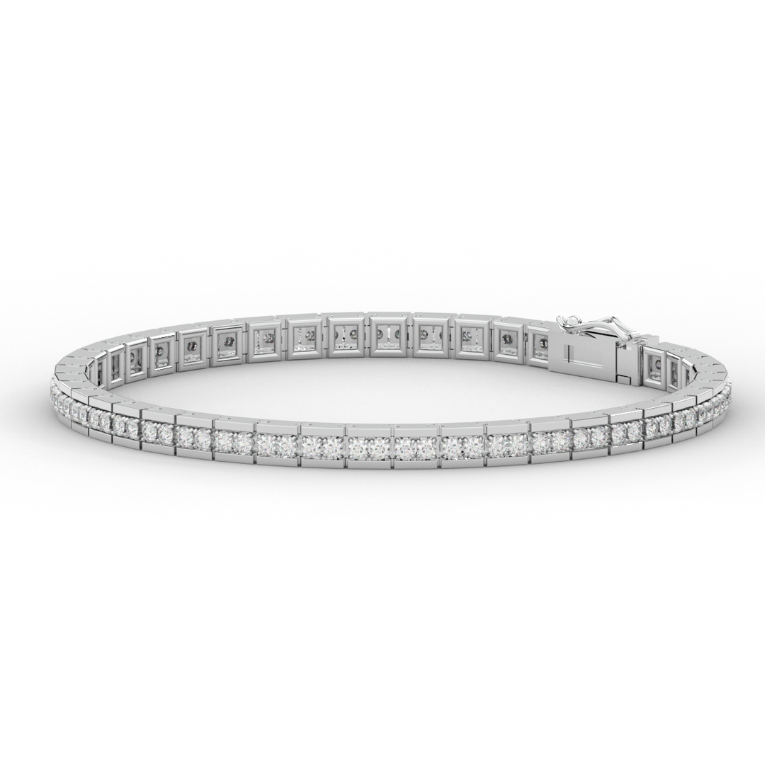 1.90CT.TW ROUND LAB DIAMOND TENNIS BRACELET - Nazarelle