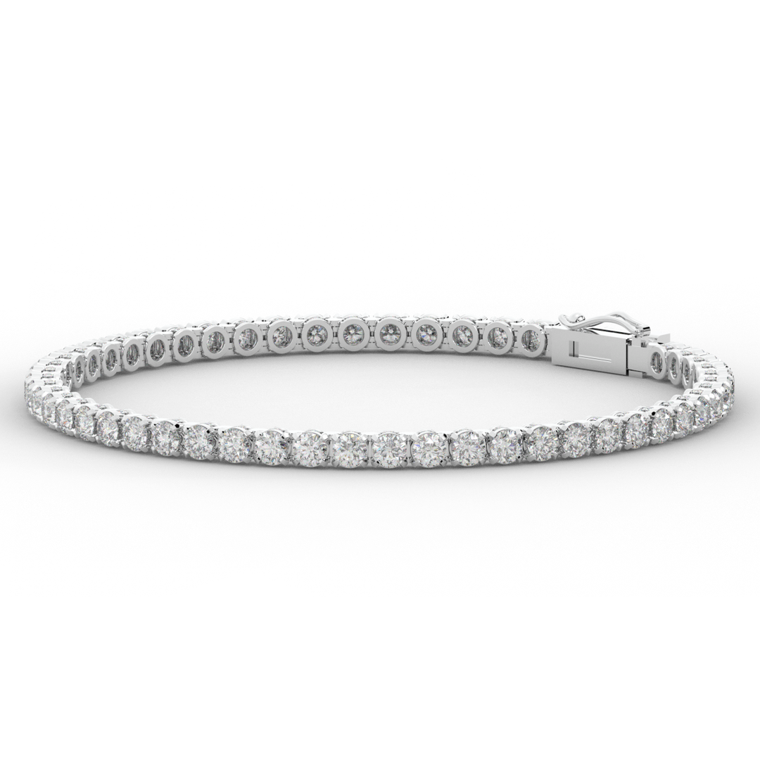 5.75CT.TW ROUND LAB DIAMOND TENNIS BRACELET - Nazarelle