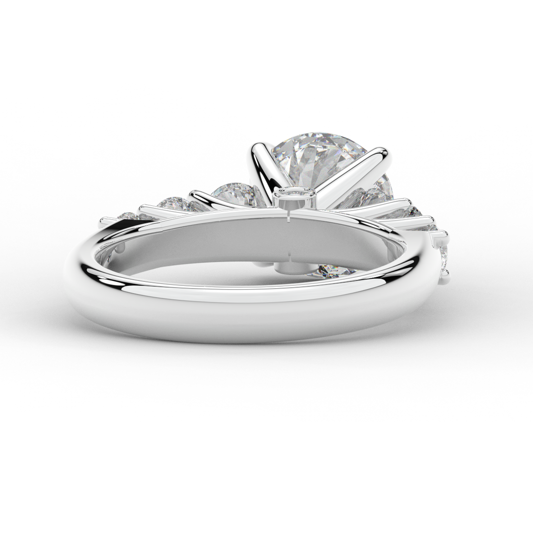 3.00CT.TW ROUND LAB DIAMOND  ENGAGEMENT RING