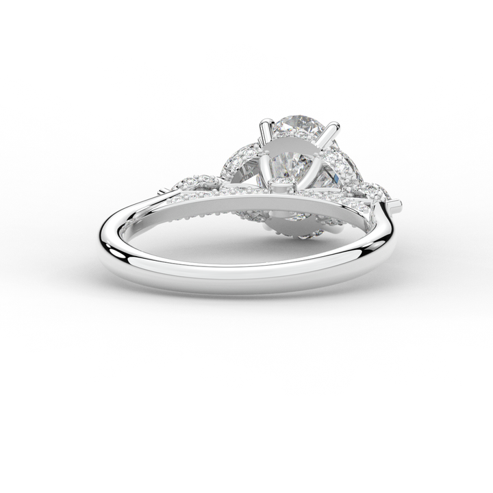 2.00CT.TW OVAL LAB DIAMOND ENGAGEMENT RING