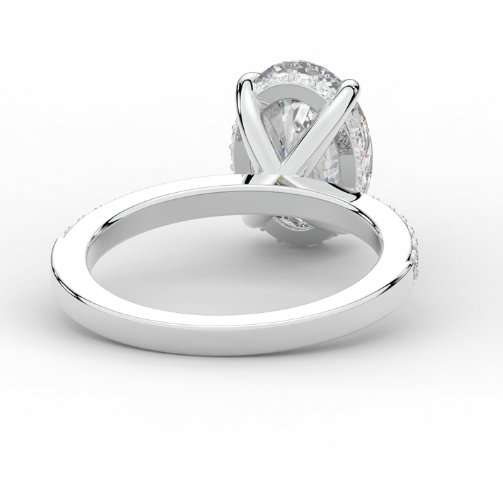 2.70CT.TW OVAL LAB DIAMOND SOLITAIRE ENGAGEMENT RING