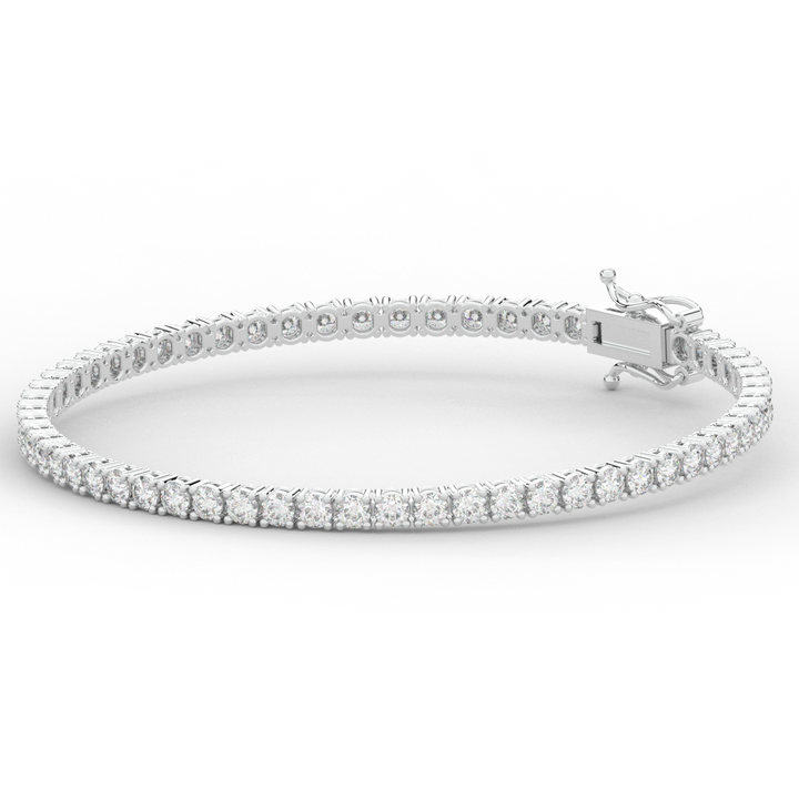 5.00CT.TW ROUND LAB DIAMOND TENNIS BRACELET