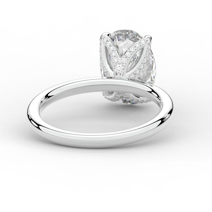 3.10CT.TW OVAL LAB DIAMOND ENGAGEMENT RING