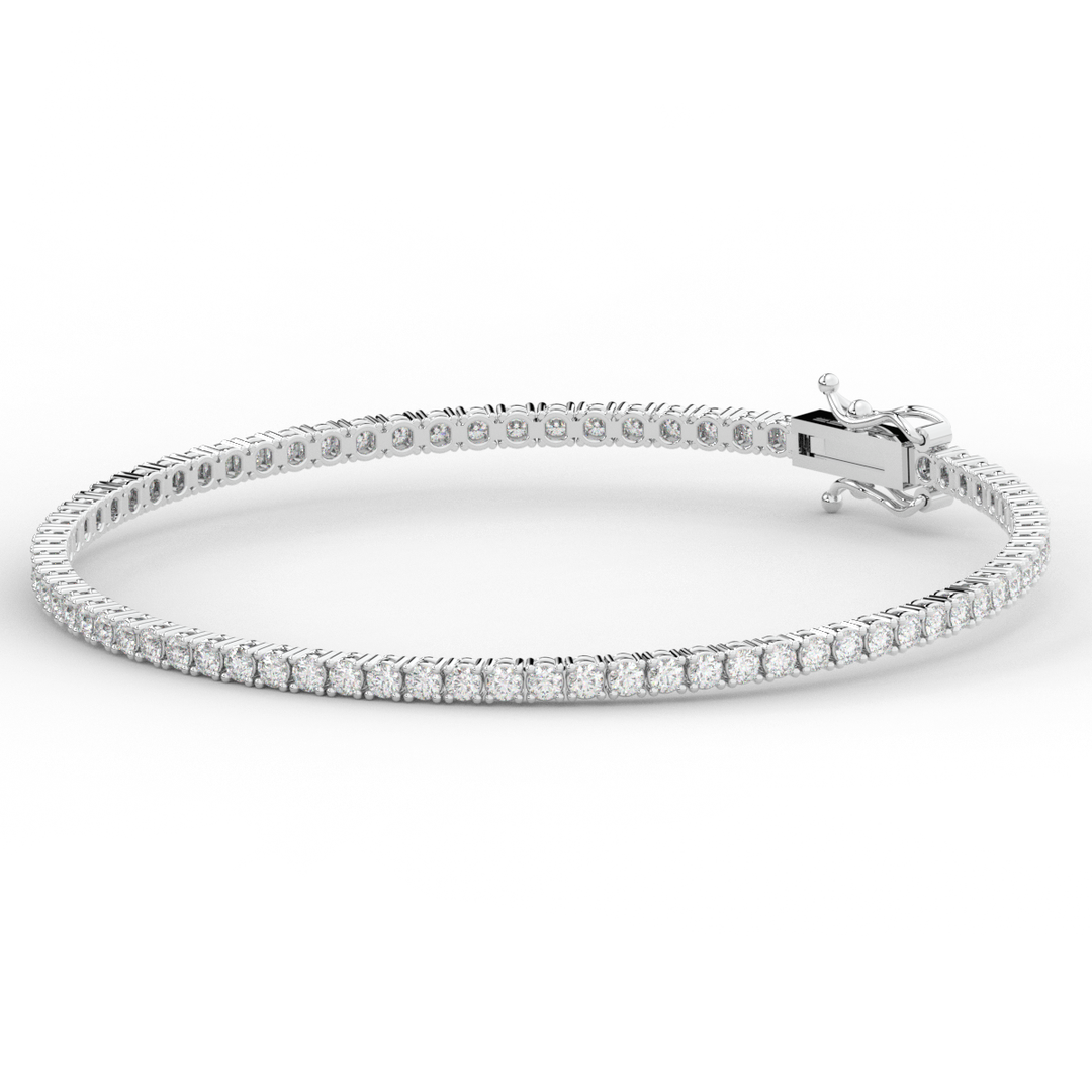 3.00CT.TW ROUND LAB DIAMOND TENNIS BRACELET