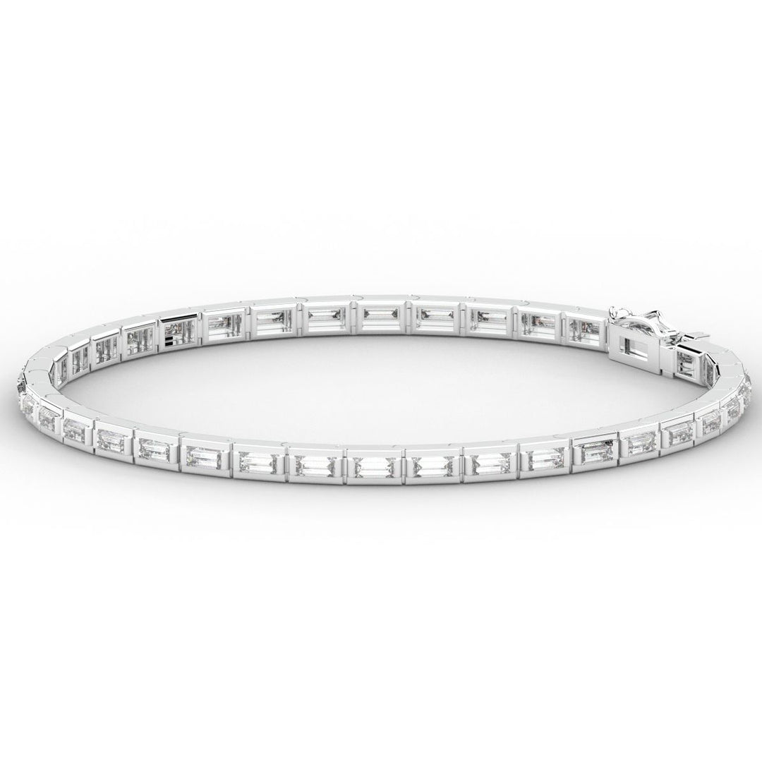 3.40CT.TW ROUND LAB DIAMOND TENNIS BRACELET