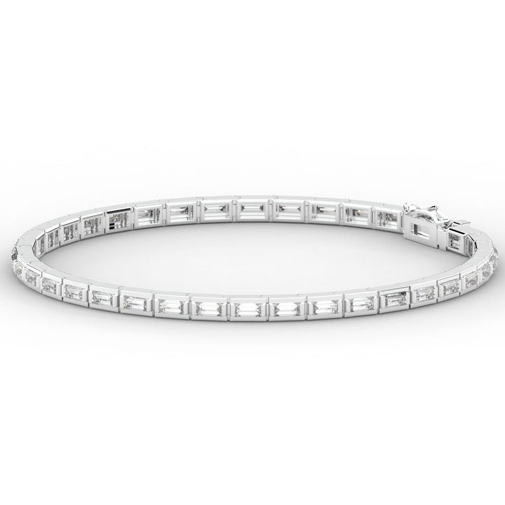 3.40CT.TW ROUND LAB DIAMOND TENNIS BRACELET