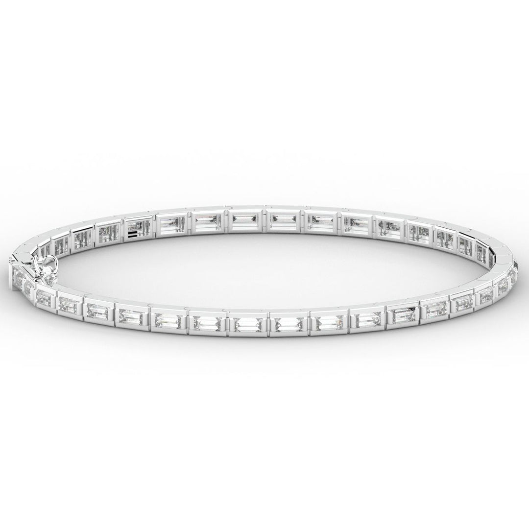 3.40CT.TW ROUND LAB DIAMOND TENNIS BRACELET