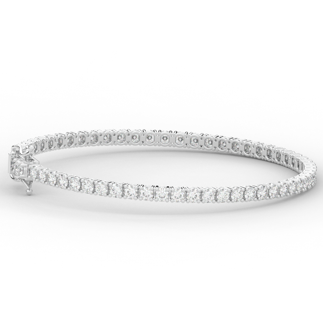 5.00CT.TW ROUND LAB DIAMOND TENNIS BRACELET