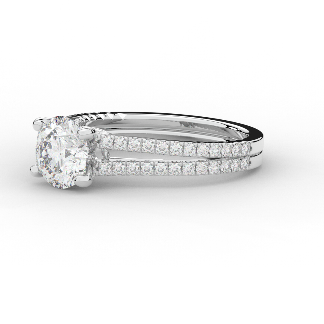 1.90CT.TW ROUND LAB DIAMOND SOLITAIRE ENGAGEMENT RING