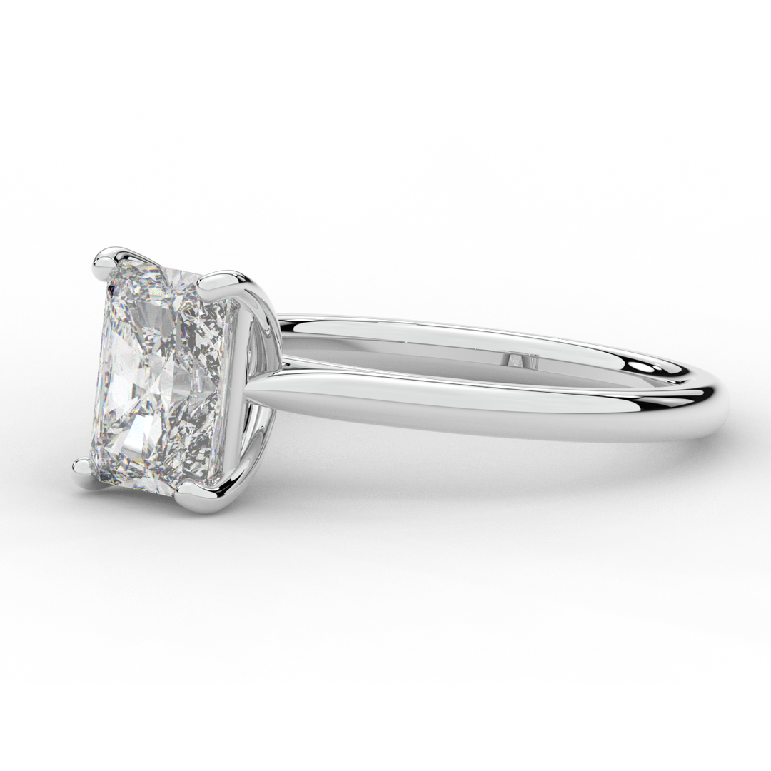 2.00CT RADIANT LAB DIAMOND SOLITAIRE ENGAGEMENT RING