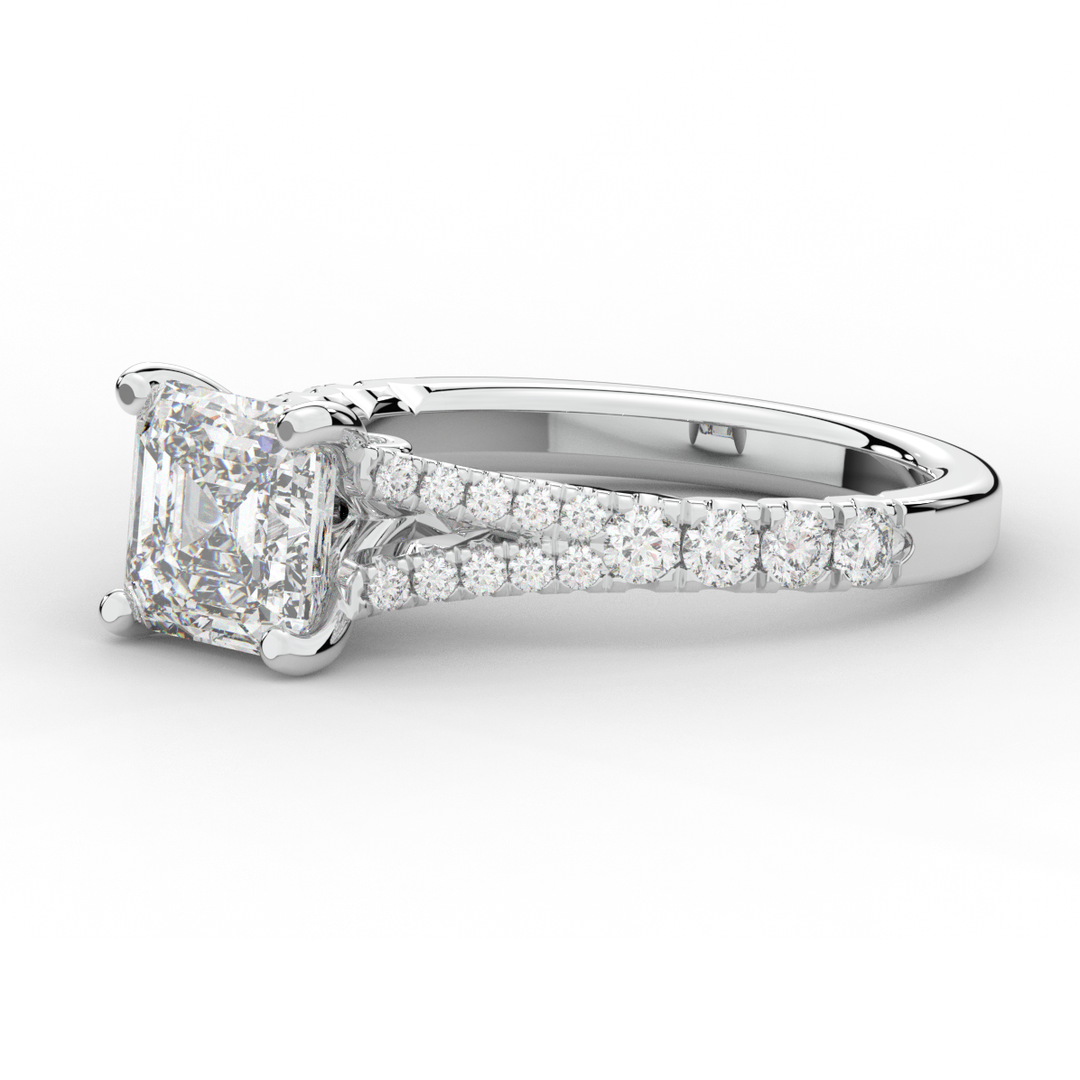 2.45CT.TW ASSCHER LAB DIAMOND ENGAGEMENT RING