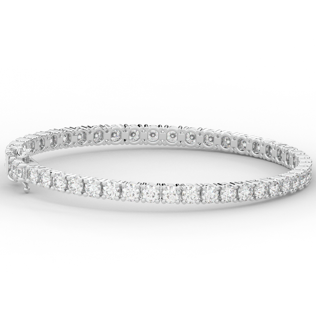 7.00CT.TW ROUND LAB DIAMOND TENNIS BRACELET