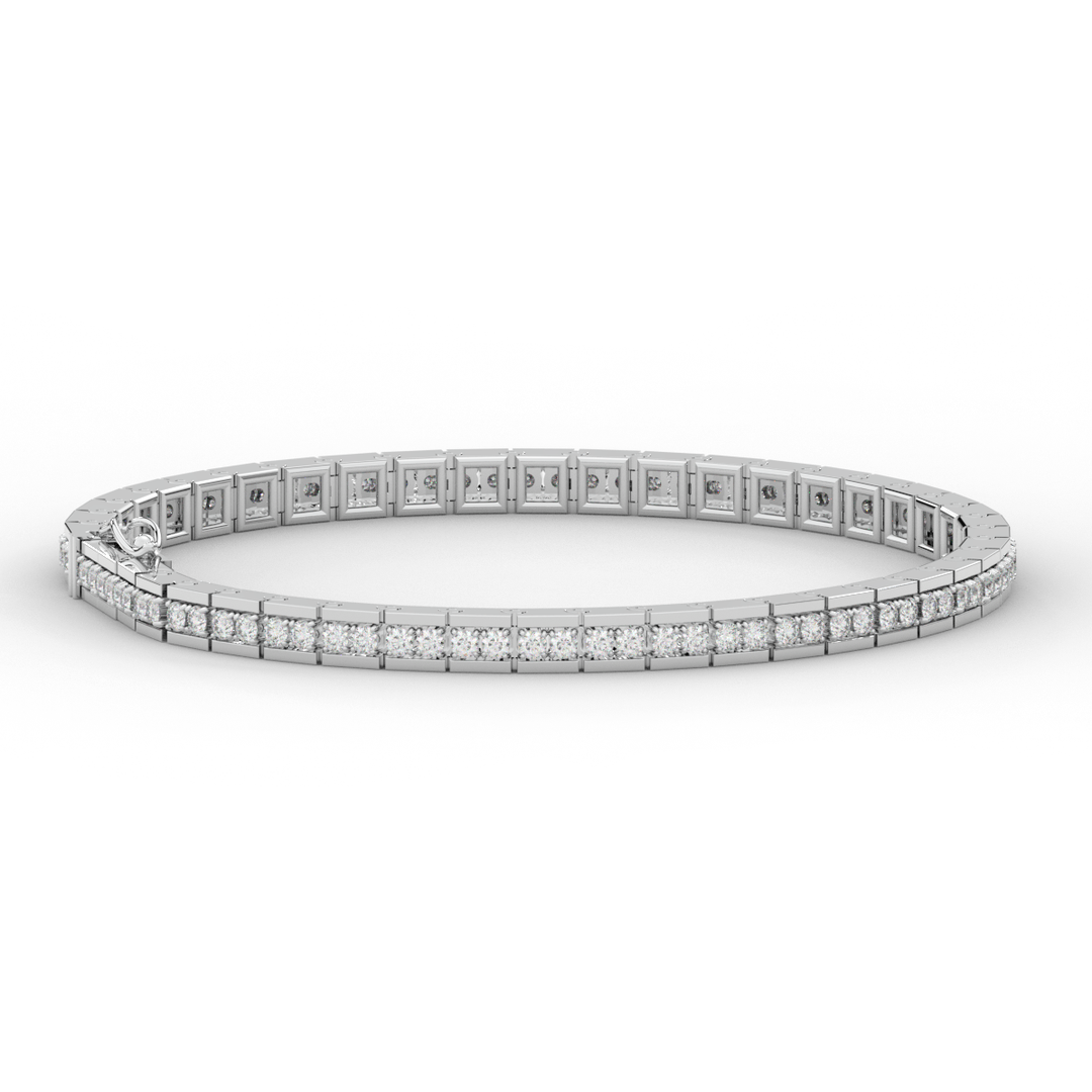 1.90CT.TW ROUND LAB DIAMOND TENNIS BRACELET - Nazarelle