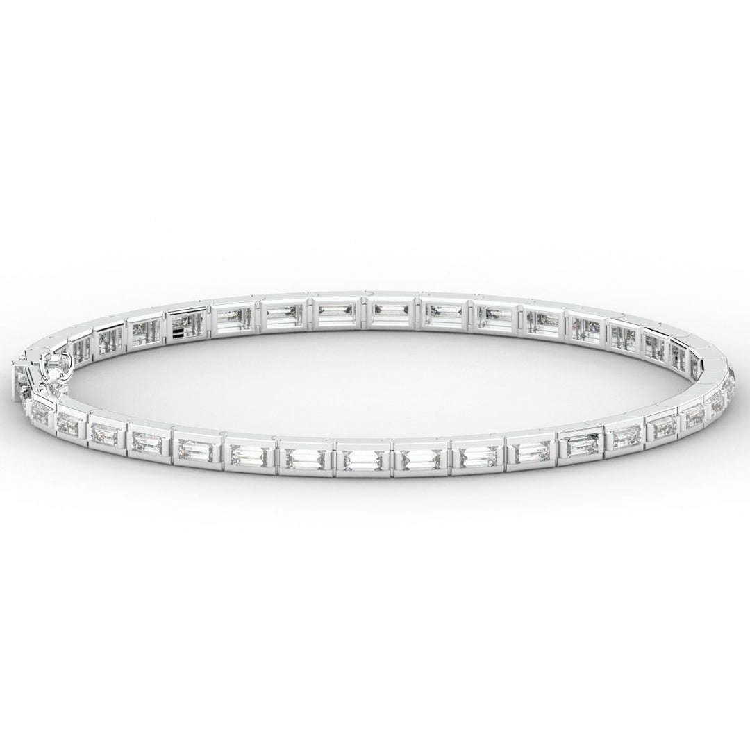 3.40CT.TW ROUND LAB DIAMOND TENNIS BRACELET