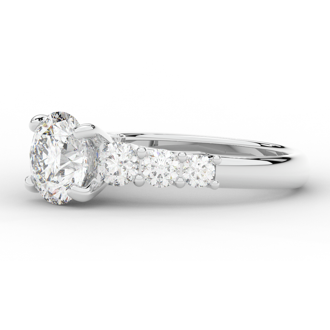 3.00CT.TW ROUND LAB DIAMOND  ENGAGEMENT RING