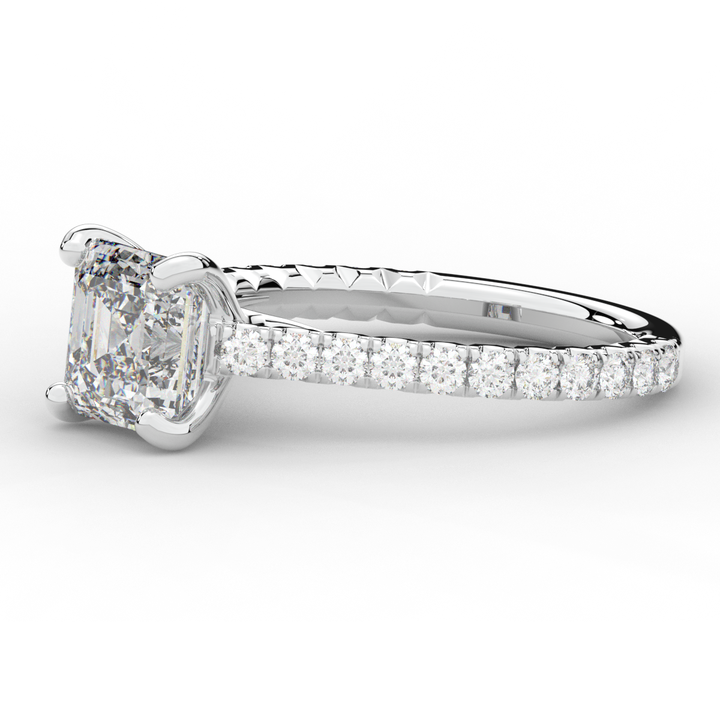 2.40CT.TW ASSCHER LAB DIAMOND ENGAGEMENT RING