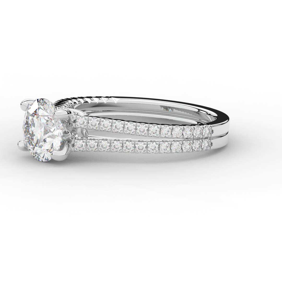 1.90CT.TW ROUND LAB DIAMOND SOLITAIRE ENGAGEMENT RING